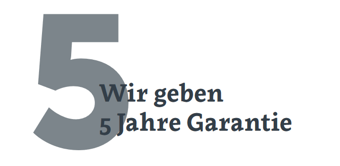 Garantie für in-lite Produkte